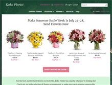 Tablet Screenshot of kokoflorist.com